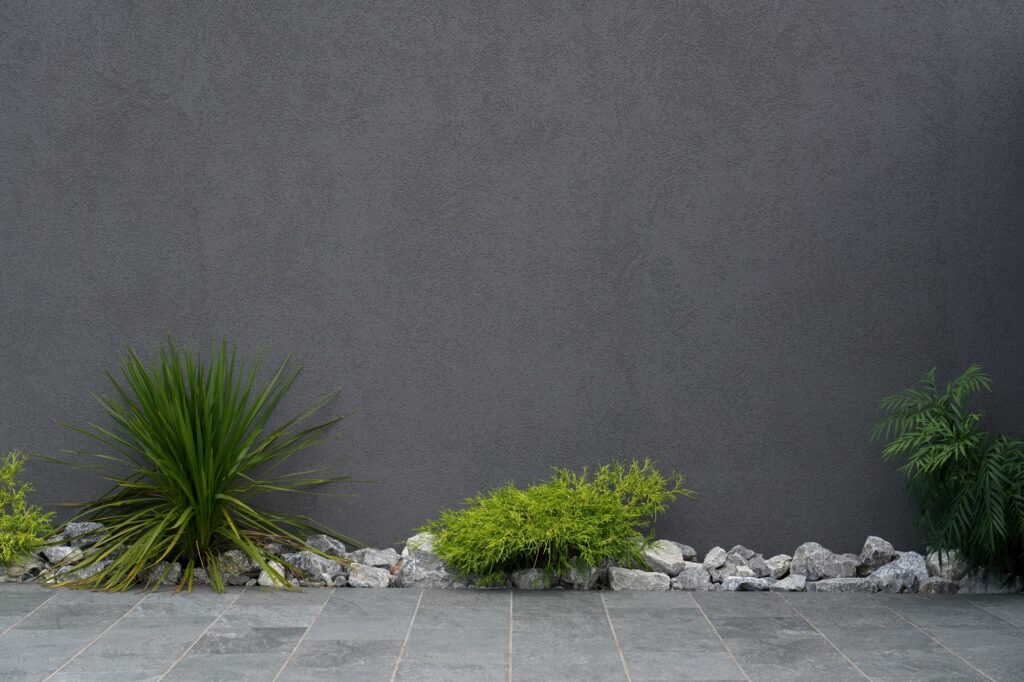 グランドアートウォールのシャッターガレージとフルクローズ外構 イメージ19