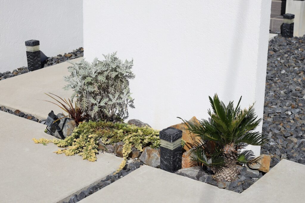 グランドアートウォールの塀と門塀でフルクローズ外構 イメージ4