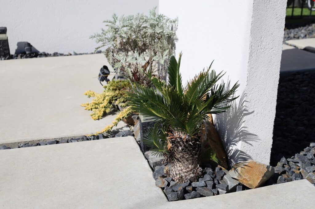 グランドアートウォールの塀と門塀でフルクローズ外構 イメージ9