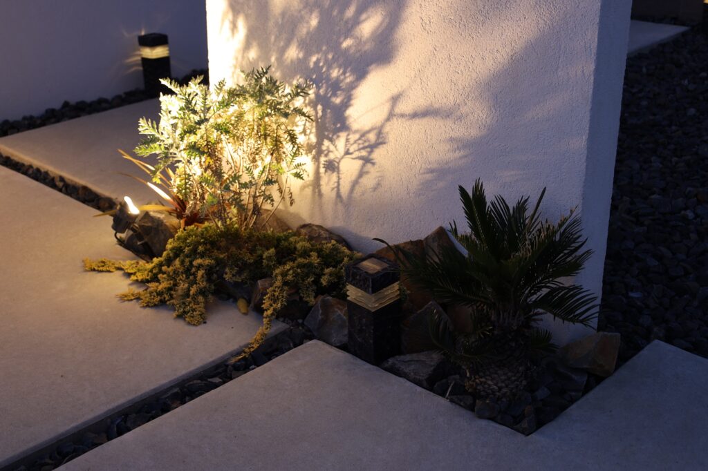 グランドアートウォールの塀と門塀でフルクローズ外構 イメージ29