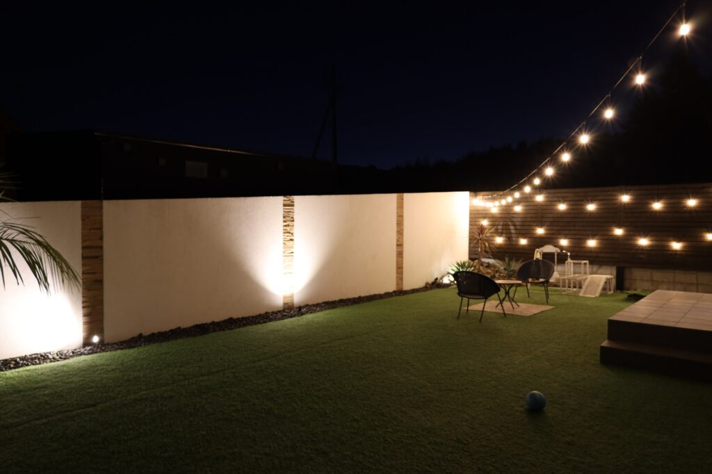 グランドアートウォールの塀と門塀でフルクローズ外構 イメージ36