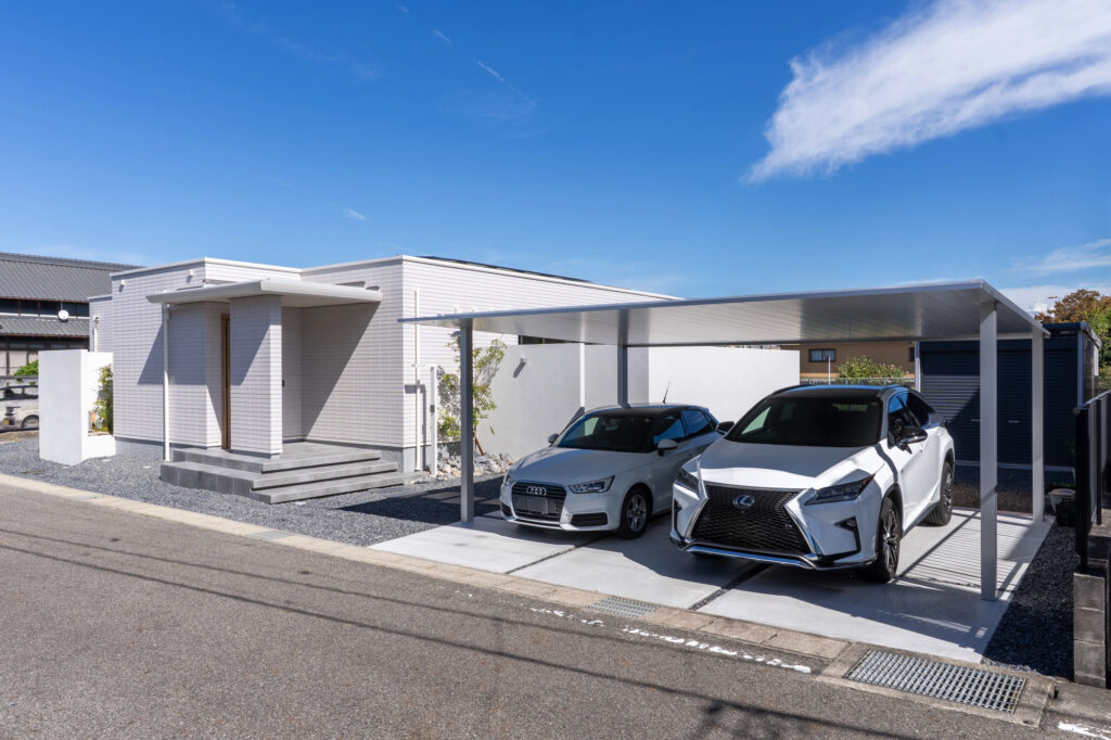 外構で叶える「和モダン×プライベート空間」景色と導線が調和した外構デザイン イメージ1