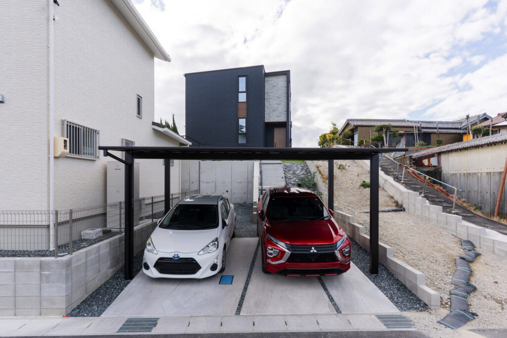 駐車場から玄関までを「見せ場」に変えた愛知県常滑市の新築外構デザイン イメージ2